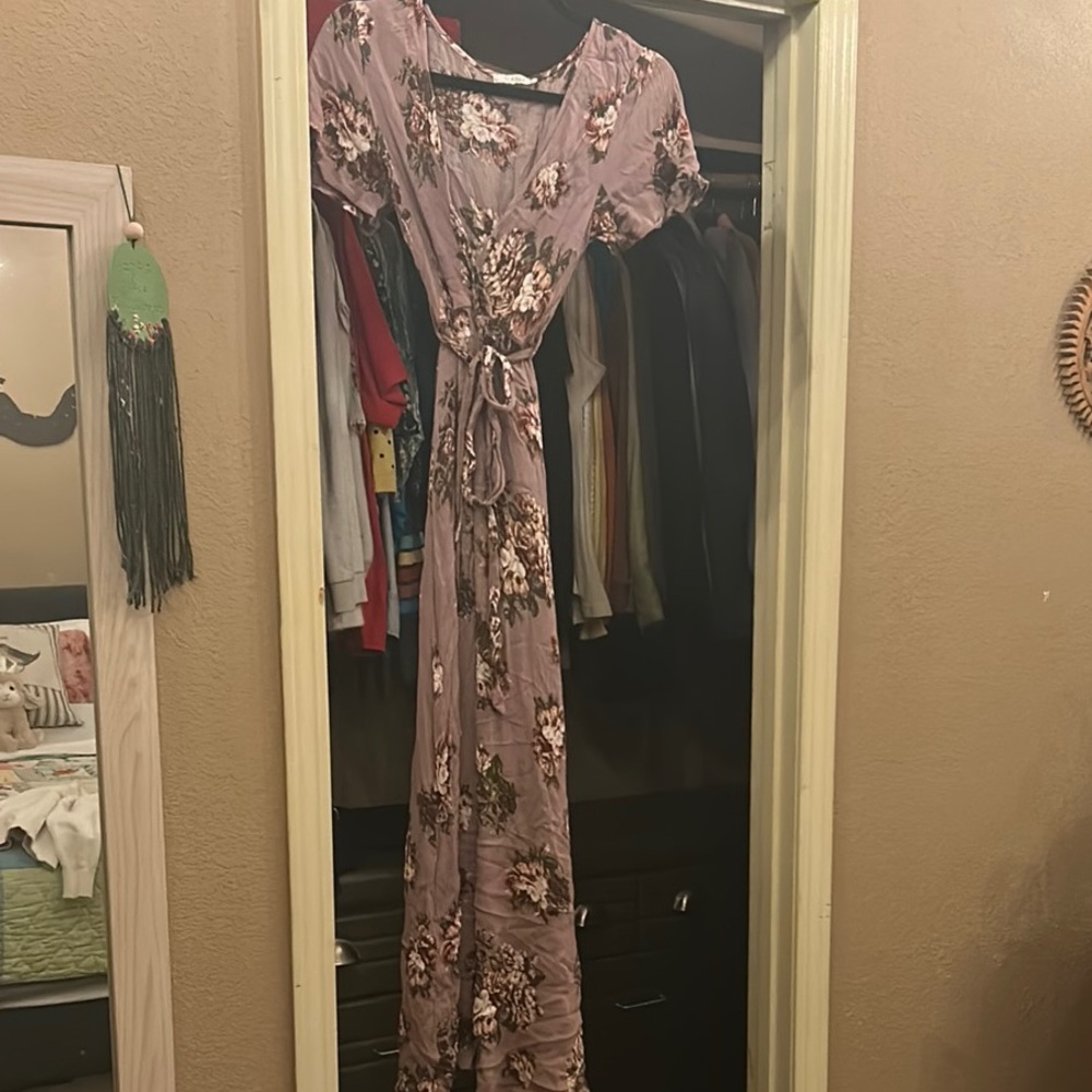 Purple Floral Dress